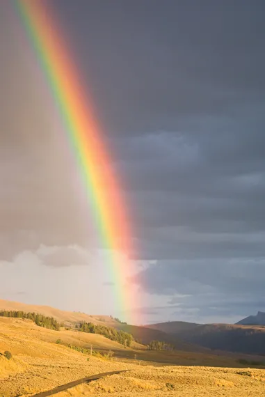 Rainbow in the Backcountry - Yellowstone Hiking Tours and Guided Day Hikes  