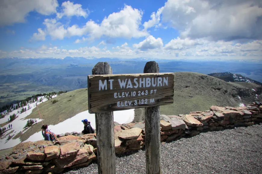 Top of Mount Washburn in Yellowstone 
